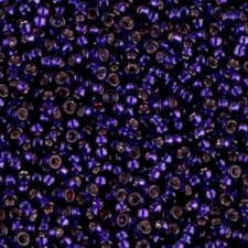 Miyuki rocailles Perlen 11/0 - Silver lined purple 11-1344